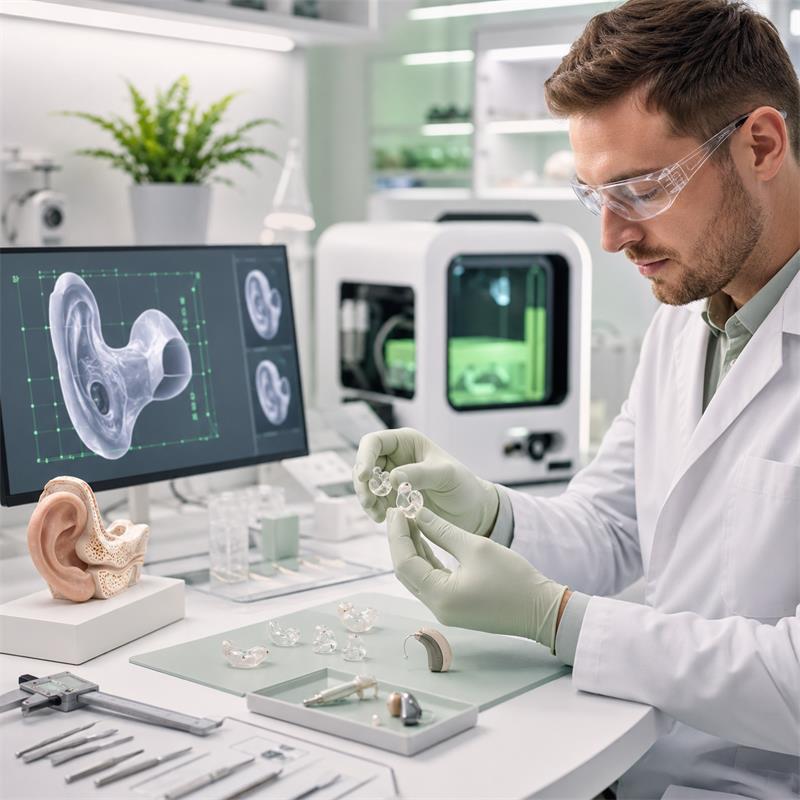 3D kulak kalıbı laboratuvarında kişiye özel kulak kalıbı üretimi